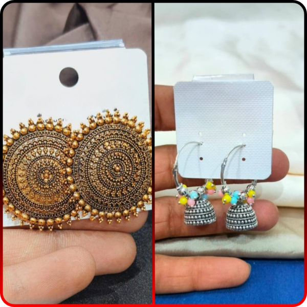 2 Traditional Earrings Combo